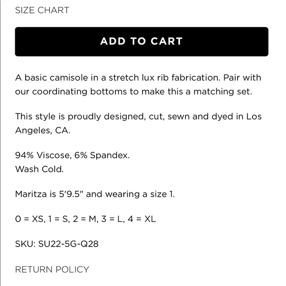 Sundry Zebra Print Rib Cami - Picture 6 of 6